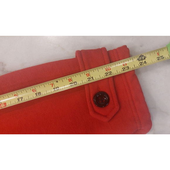 Sebby Red Jacket XL Soft Sweatshirt Material Front Pockets Zip and Toggle - Picture 8 of 8